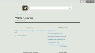 
                            6. AWCTS Resources – AWCTS Service Desk