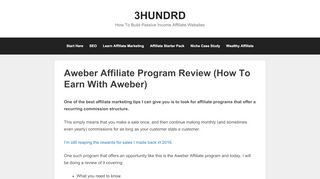 
                            9. Aweber Affiliate Program Review (How To Earn …