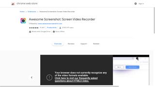 
                            3. Awesome Screenshot: Screen Video Recorder - Chrome Web Store