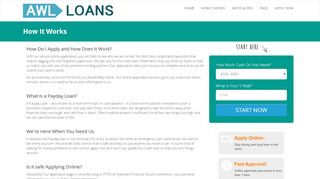 
                            9. AWL LOANS - How Payday Loans Work