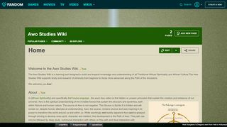 
                            4. Awo studies Wiki | FANDOM powered by Wikia