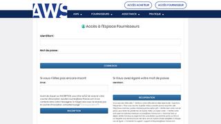 
                            6. AWS-Achat, Profil d'acheteur du pouvoir adjudicateur ...