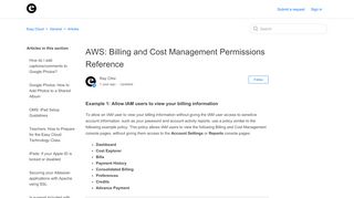 
                            8. AWS: Billing and Cost Management Permissions Reference – Easy ...