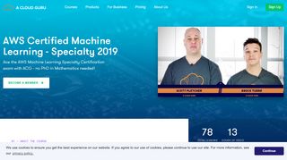 
                            7. AWS Certified Machine Learning - Specialty 2019 - A Cloud Guru