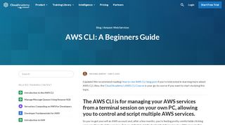 
                            6. AWS CLI: A Beginners Guide - Cloud Academy Blog