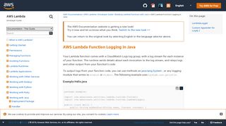 
                            7. AWS Lambda Function Logging in Java - AWS Lambda