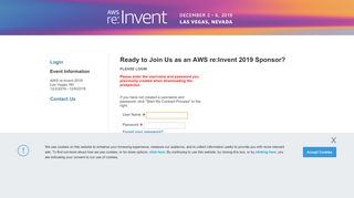 
                            1. AWS re:Invent 2019 - portal.reinvent.awsevents.com