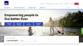 
                            4. AXA: Advice. Retirement. Life Insurance.