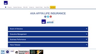 
                            2. AXA Affin Life Insurance