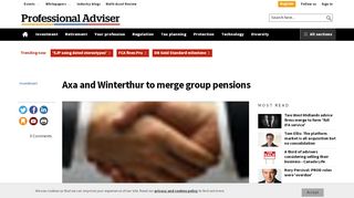 
                            8. Axa and Winterthur to merge group pensions