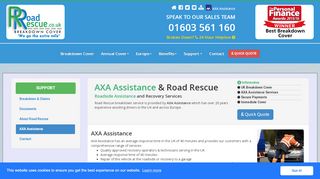 
                            5. AXA Assistance & Road Rescue - Road Rescue Breakdown Cover