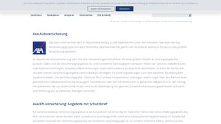 
                            6. Axa Autoversicherung » Tarife & Rechner | GELD.de