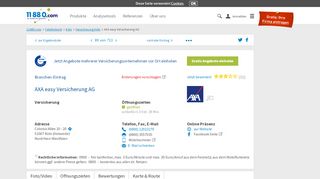 
                            6. AXA easy Versicherung Köln Holweide | Öffnungszeiten ...