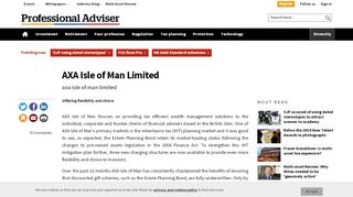 
                            5. AXA Isle of Man Limited - Professional Adviser