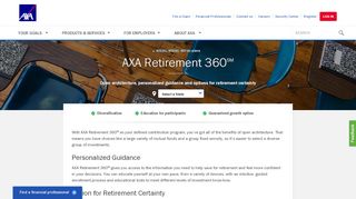 
                            8. AXA Retirement 360 SM - AXA.com