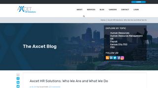 
                            7. Axcet HR Solutions: Who We Are and What We Do