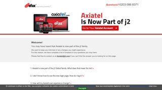 
                            1. Axiatel Now j2 eFax® - Frequently Asked questions