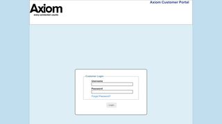 
                            2. Axiom Customer Portal