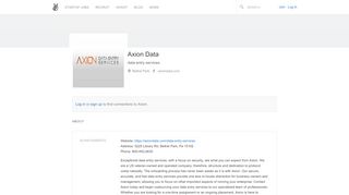 
                            6. Axion Data | AngelList