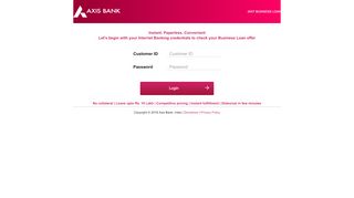 
                            9. Axis Bank | BUSINESS Loan Application