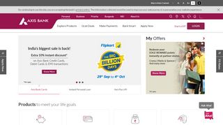 
                            10. Axis Bank - Corporate, NRI Banking Services Online