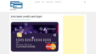 
                            8. Axis bank credit card login - Credit card - …