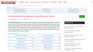 
                            3. Axis Bank Net Banking: Registration, Login, FAQ, Fund ...