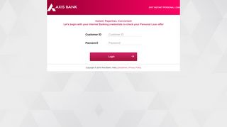 
                            5. Axis Bank | Personal Loan Application