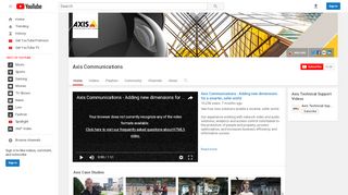 
                            4. Axis Communications - YouTube