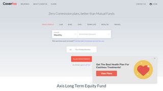 
                            8. Axis Long Term Equity Fund - Latest NAV, Portfolio of Axis ...