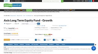 
                            9. Axis Long Term Equity Fund - moneycontrol.com