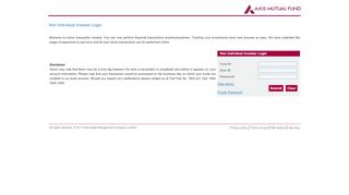 
                            5. Axis Mutual Fund - AxisMF: Existing Investors Online