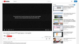 
                            8. Axis network camera HTTP login bypass / root …