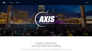 
                            5. Axis Security and Event Staffing