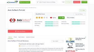 
                            5. AXIS SOFTECH PVT LTD Reviews, Employee Reviews, Careers ...