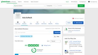 
                            6. Axis Softech Reviews | Glassdoor