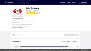 
                            3. Axis Softech Reviews | Read Customer Service Reviews of ... - Trustpilot