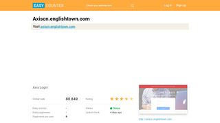 
                            9. Axiscn.englishtown.com: Axis Login - Easy Counter