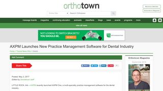 
                            6. AXPM Launches New Practice Management Software for Dental ...