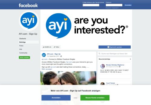 
                            5. AYI.com - Sign Up - Beiträge | Facebook