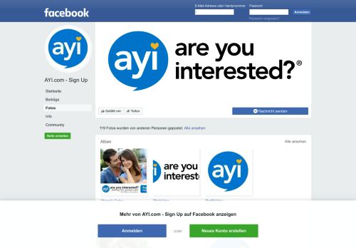 
                            3. AYI.com - Sign Up - Fotos | Facebook