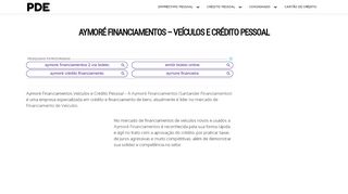 
                            8. Aymoré Financiamentos – Veículos e Crédito Pessoal