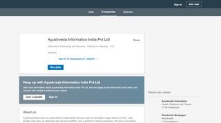 
                            2. Ayushveda Informatics India Pvt Ltd | LinkedIn