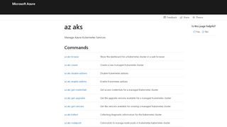 
                            3. az aks | Microsoft Docs