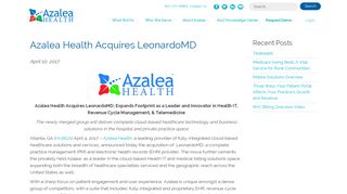 
                            4. Azalea Health Acquires LeonardoMD