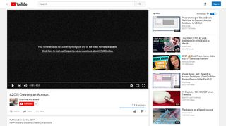 
                            6. AZCIS Creating an Account - YouTube