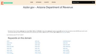 
                            7. Azdor.gov - Arizona Department of Revenue