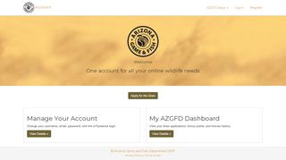 
                            1. AZGFD Account: Home Page