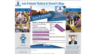 
                            1. Aziz Fatimah Medical & Dental College - Welcome to Aziz ...