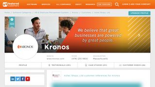 
                            5. Aztec Shops, Ltd customer references of Kronos